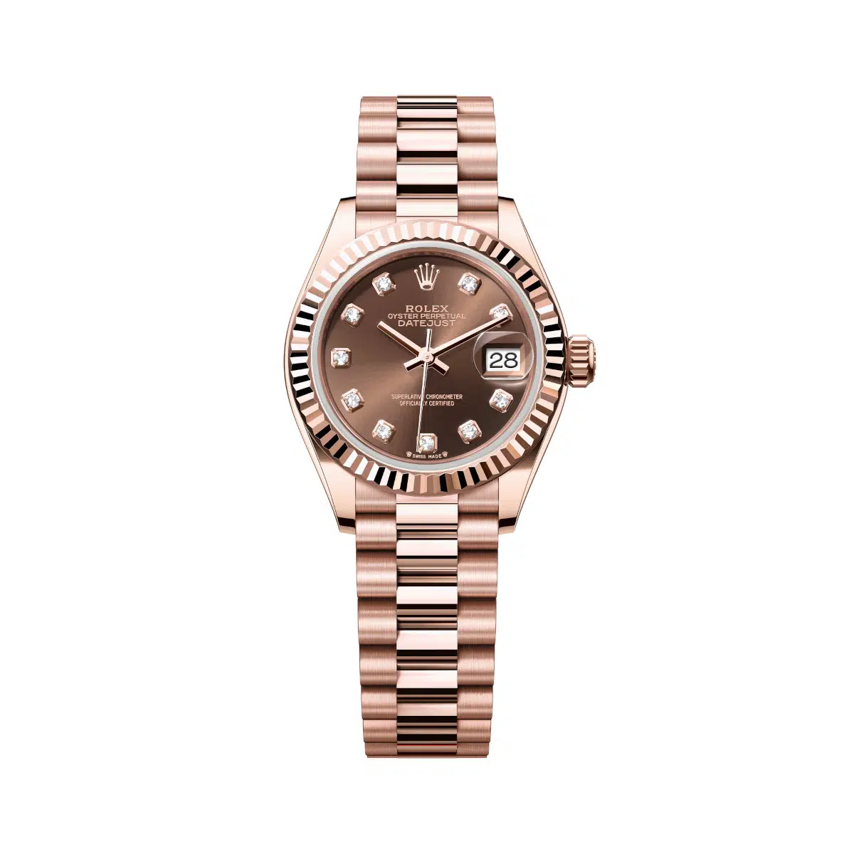 Rolex Lady-datejust President Everose Gold